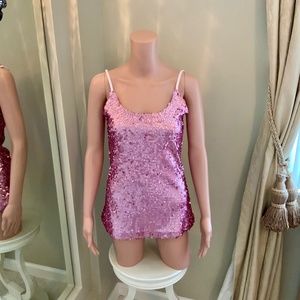 Boston Proper Sequin Sleeveless Top